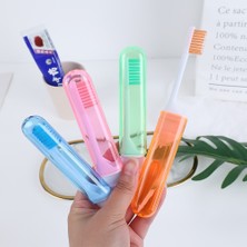 Silver Umbrella 1/4 Adet Katlanabilir Diş Fırçası Yumuşak Kıl Diş Fırçası Taşınabilir Katlama Iş Seyahat Kamp Açık Diş Fırçası Ağız Temizleme Araçları (Yurt Dışından)