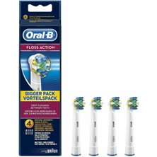 Silver Umbrella Oral-B Flossing Action Yedek Diş Fırçası Başlıkları, 4'lü Paket Fırça Başlıkları (Yurt Dışından)