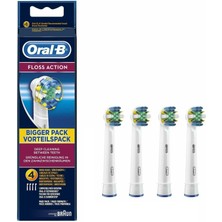 Silver Umbrella Oral-B Flossing Action Yedek Diş Fırçası Başlıkları, 4'lü Paket Fırça Başlıkları (Yurt Dışından)