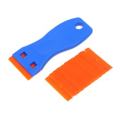 Silver Umbrella Plastik Jilet Kazıyıcı 10 Adet Bıçaklı Araba Etiketleri Çıkartma Tutkal Çıkarma (Yurt Dışından)