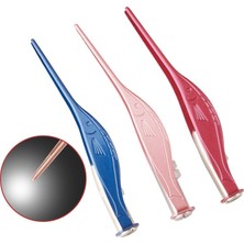 Silver Umbrella [sıcak] LED El Feneri Kulak Kiri Temizleyici Seçici Görsel Kulak Tıkacı Paslanmaz Çelik Kulak Burun Göbek Temiz Cımbız Aracı Kulak Kiri Temizleme Bakımı (Yurt Dışından)