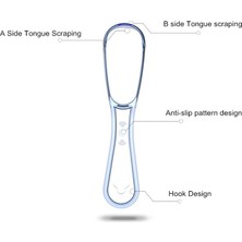 Silver Umbrella Yetişkin Silikon Dil Kazıyıcı Dil Temizleyici Ağız Kokusu Kaldırmak Dil Kaplama Ağız Bakımı Dil Kazıma Fırçası Ağız Bakımı Aracı (Yurt Dışından)