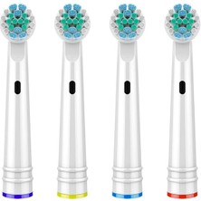 Silver Umbrella Oral B Elektrikli Diş Fırçası Kafaları Değiştirilebilir Fırça Kafaları Oral B Electric Advance Pro Health Triumph 3D Excel Vitality 4 Adet (Yurt Dışından)