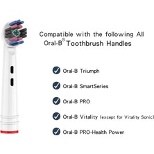 Silver Umbrella Oral B Elektrikli Diş Fırçası Kafaları Değiştirilebilir Fırça Kafaları Oral B Electric Advance Pro Health Triumph 3D Excel Vitality 4 Adet (Yurt Dışından)