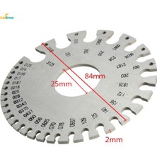 Trucks Habby Metal Yuvarlak Swg Tel Kalınlığı Ölçücü Test Cihazı Cetvel Ölçer Çapı Aracı (Yurt Dışından)