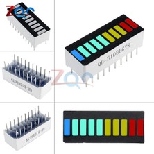 Trucks Habby 5 Adet LED Ekran Modülü 10 Segment Çubuk Grafik Işık Ekran Modülü Çubuk Grafik Ultra Parlak Kırmızı Sarı Yeşil Mavi (Yurt Dışından)
