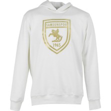 Samsun Spor Arma Baskılı Kapüşonlu Ekru Sweat