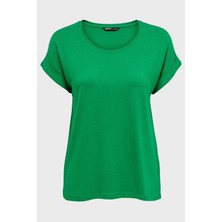 Only 15106662 Genis Yaka Kol Katlamali Kadın Body - Cimen Yesil
