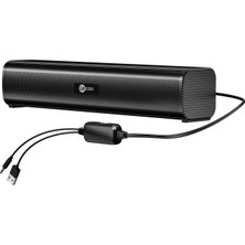 Lecoo Lenovo Lecoo DS107 Kablolu Usb/aux Stereo 6W Soundbar Taşınabilir Hoparlör Siyah