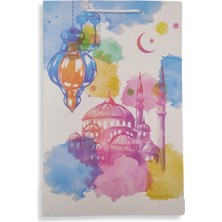 Roco Paper Co. Roco Paper Karton Çanta Ramazan Tema Baskılı 26*40*8 cm 10 Adet