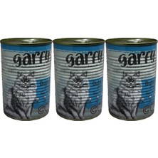 Garfy Balık Etli Yetişkin Kedi Konserve 400 gr x 3 Adet