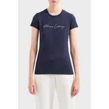 Armani Exchange Pamuklu Slim Fit Bisiklet Yaka T Shirt Kadın T Shirt 3DYT27 Yjdtz 1593