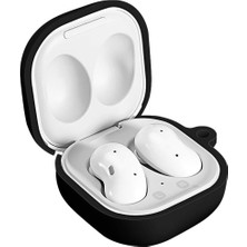 HappyCase Samsung Galaxy Buds 2  Buds Pro - Buds Live - Buds 2 Pro Uyumlu Mat Silikon Kılıf Siyah