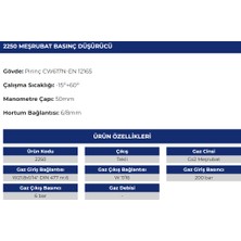Mtm Gaz Co2 Meşrubat Basınç Düşürücü 2250