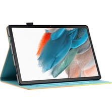 XFashion Samsung Galaxy Tab A 10.1 (2016) Desen Baskılı Şok Geçirmez Pu Deri Tablet Kapak (Yurt Dışından)