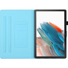 XFashion Samsung Galaxy Tab A 10.1 (2016) Desen Baskılı Şok Geçirmez Pu Deri Tablet Kapak (Yurt Dışından)