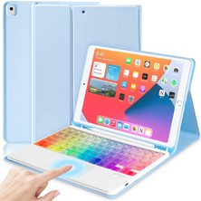 XFashion iPad 10.2 (2021) / (2019) / (2020) / Air 10.5 (2019) / Pro 10.5 (2017) Tablet Kılıflı Touchpad Bluetooth Klavyesi (Yurt Dışından)