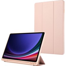 XFashion Samsung Galaxy Tab S9 / Tab S9 Fe Tablet Kılıf Üç Katlı Stand Şok Geçirmez Pu Kapak Kalem Yuvası (Yurt Dışından)