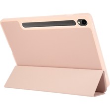 XFashion Samsung Galaxy Tab S9 / Tab S9 Fe Tablet Kılıf Üç Katlı Stand Şok Geçirmez Pu Kapak Kalem Yuvası (Yurt Dışından)