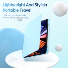 XFashion iPad 10.9 (2022) Çizgiye Karşı Pu Deri+Akrilik+Tpu Otomatik Uyandırma / Uyku Tablet Kapağı (Yurt Dışından)