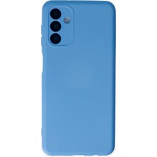 Newface Samsung Galaxy A04S Kılıf Nano Içi Kadife  Silikon - Mavi 300099