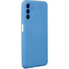 Newface Samsung Galaxy A04S Kılıf Nano Içi Kadife  Silikon - Mavi 300099