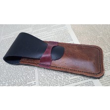 Mahfuz Crazy Hors Hakiki Deri El Emeği Kalemlik Kalem Kutu 27 cm 6 cm  HHH0702D