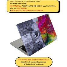 McStorey Macbook Pro Kılıf 13inç M1-M2 Kaplama Sticker Laptop Koruyucu A2338 ile Uyumlu BrainNL