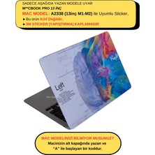 McStorey Macbook Pro Kılıf 13inç M1-M2 Kaplama Sticker Laptop Koruyucu A2338 ile Uyumlu BrainNL