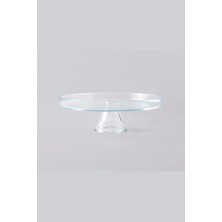 Heritage Ayaklı Şeffaf Cam Sunum Tabağı 21 Cm