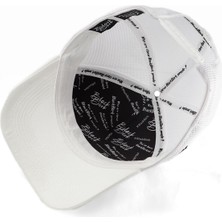 BlackBörk V1 Trucker See You Later Never - 2 Kod Logolu Unisex Beyaz Şapka (Cap)