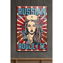 Acres Russian Roulette Tasarım Dekoratif Cam Tablo