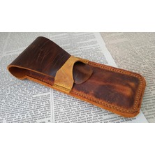 Mahfuz Crazy Hors Hakiki Deri El Emeği Kalemlik Kalem Kutu 27 cm 6 cm HHH0702I