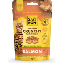Delibon Cruncy İçi Dolgulu Ödül Bisküvisi Somonlu 60gr