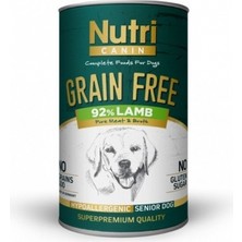 Nutri Canin Kuzu Etli Tahılsız Yaşlı Köpek Konservesi 400 gr