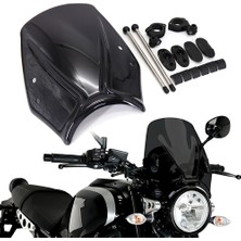 Humble Motosiklet Ön Cam Ön Cam Saptırıcı Braket ile Xsr 900 XSR900 XSR700 XSR700 2016-(SIYAH) (Yurt Dışından)