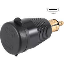 Humble Motosiklet Dın Şarj Cihazı - Qc3.0 USB ve Tip C 30W Güç Dağıtımı (Yurt Dışından)
