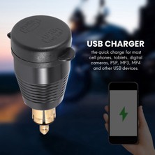 Humble Motosiklet Dın Şarj Cihazı - Qc3.0 USB ve Tip C 30W Güç Dağıtımı (Yurt Dışından)