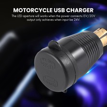 Humble Motosiklet Dın Şarj Cihazı - Qc3.0 USB ve Tip C 30W Güç Dağıtımı (Yurt Dışından)