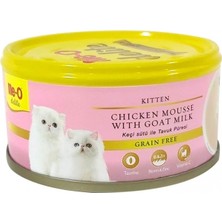 Me-O Meo Tahılsız Tavuklu ve Keçi Sütlü Yavru Kedi Yaş Maması 80 gr