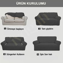 IYDGAH Likralı Pitikare DESEN(311) Koltuk Kılıfı, Koltuk Örtüsü Lastikli Esnek Yikanabilir Koltuk Kanepe Çekyat Örtüsü  Kanepe Çekyat Kılıfı Bir Adet 3'lü ve İki adet Tekli Koltuk Örtüsü Vizon 
Renk