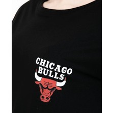 Cazibe T-Shirt 0990-1543 Ön Arka Bulls Baskı