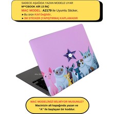 McStorey Macbook Air Kılıf Laptop Koruyucu Kaplama Sticker A2179 ile Uyumlu Animal03