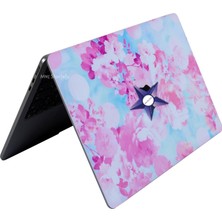 McStorey Macbook Air Kılıf Koruyucu Sticker Laptop Kaplama A2179 ile Uyumlu Flower03