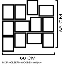 Lankas Ferdi Tayfur 12 Parça Mdf Tablo ARF226