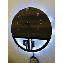 STE Desing Dmr Ahşap Duvar Saati, Ahşap Duvar Saati, Duvar Saati, Sessiz Duvar Saati, Wooden Wall Clock