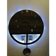 STE Desing Dmr Ahşap Duvar Saati, Ahşap Duvar Saati, Duvar Saati, Sessiz Duvar Saati, Wooden Wall Clock