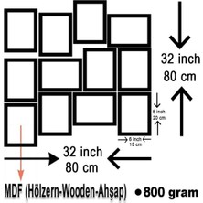 Lankas Azer Bülbül 12 Parça Mdf Tablo