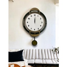 STE Desing Duvar Dekorasyon Saati,duvar Saati, Ahşap Saat, Sarkaçlı Saati Ahşap Sarkaçlı Duvar Saati,wall Clock