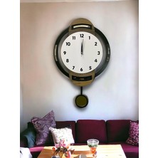 STE Desing Duvar Dekorasyon Saati,duvar Saati, Ahşap Saat, Sarkaçlı Saati Ahşap Sarkaçlı Duvar Saati,wall Clock